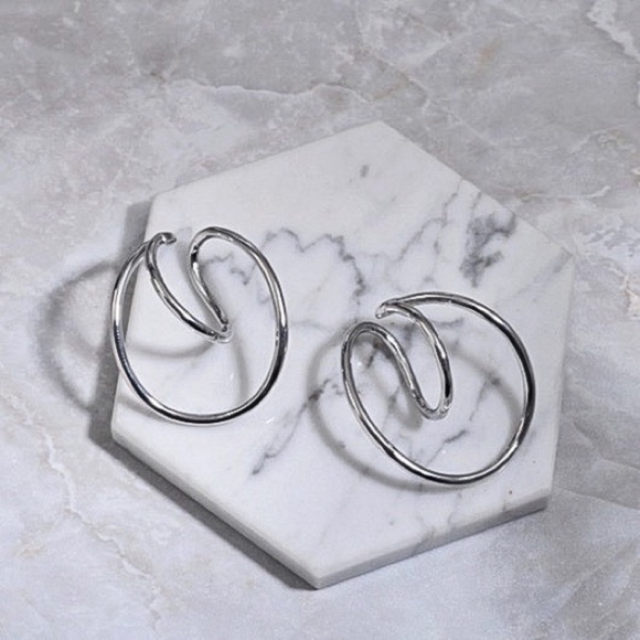 Any 2/$20! Silver Hollow Tube Circular Lobe Wraps NON-PIERCED - Picture 5 of 7